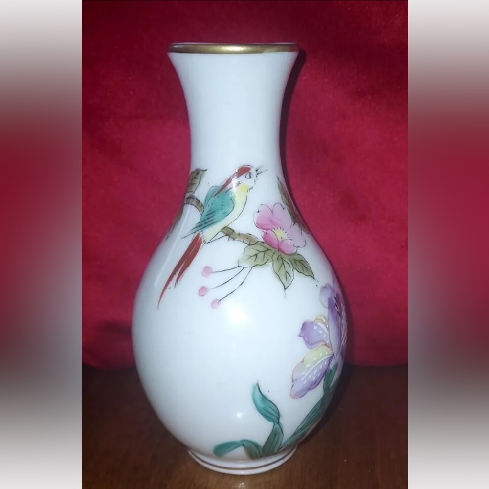 Vintage  Asian China Chinese Mini Porcelain Painted Lotus - Picture 7 of 14